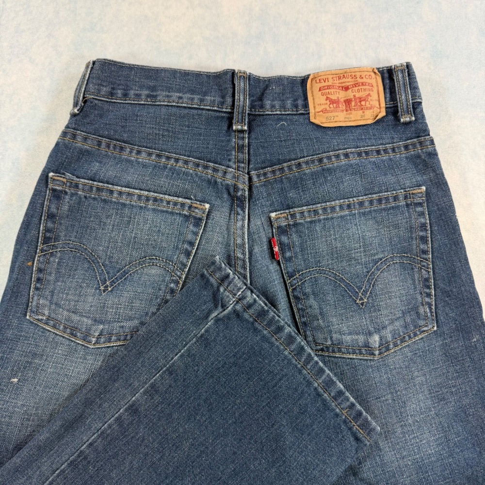 Levi's 527 Bootcut Jeans Boys Size 8 Regular Blue Excellent Denim